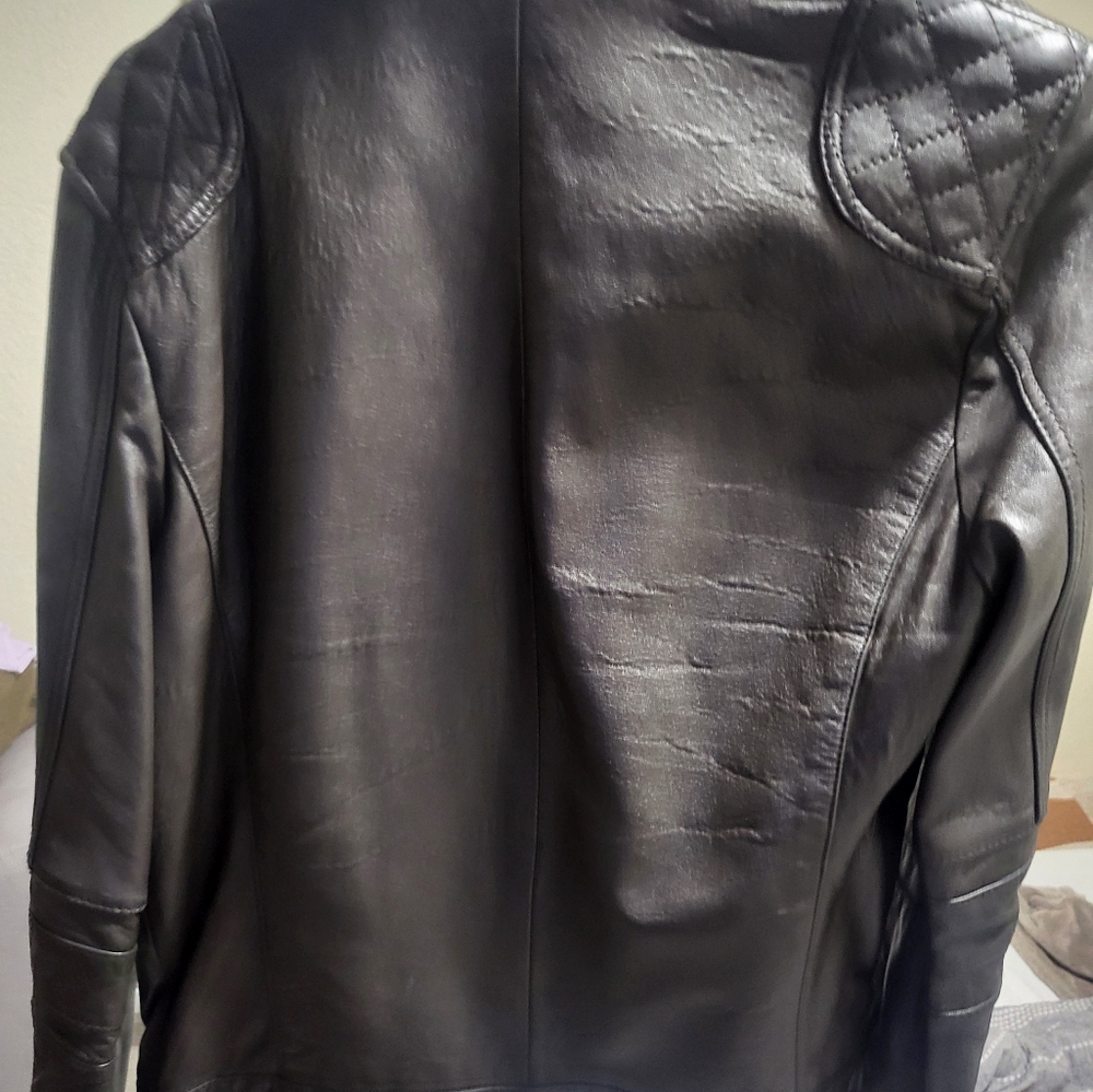 Brown leather jacket Brand 7 Diamonds and size M